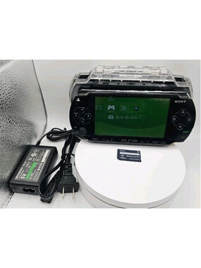 Sony PlayStation Portable PSP-1001 Console Tested W/ Charger, Case, Memory Stick